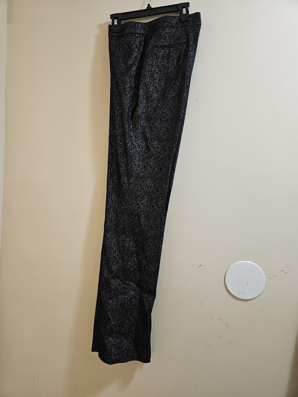 Anne Klein Black and Silver Textured Women's Dress Pants - Picture 3 of 8